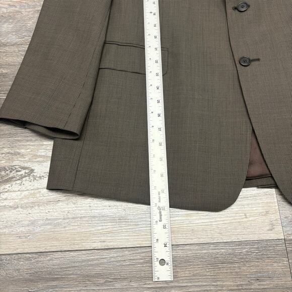 Brooks Brothers 346 Houndstooth Mens 45R 2-Piece Suit Pants Blazer Wool Lycra - Picture 9 of 16